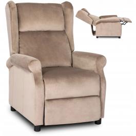 Крісло реклайнер MEBEL ELITE SIMON Velvet бежевий, фото