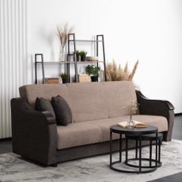 Диван MEBEL ELITE BLOOM Коричневий, фото