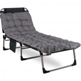 Крісло розкладне MEBEL ELITE VENUS сірий, фото