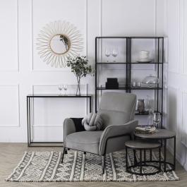 Кресло мягкое MEBEL ELITE ALBERTO серый, фото