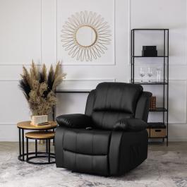 Крісло реклайнер  MEBEL ELITE BONO чорний, фото