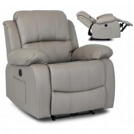 Кресло реклайнер MEBEL ELITE BONO серый, фото
