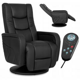 Поворотне крісло реклайнер MEBEL ELITE SPIKE чорний, фото