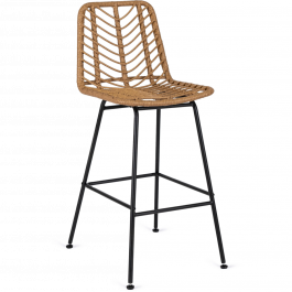 Барный стул MEBEL ELITE JERRY Натуральный / Черный, фото