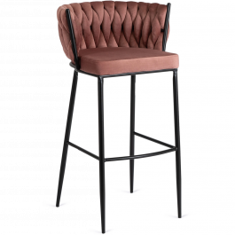 Барный стул MEBEL ELITE FLORES Розовый, фото