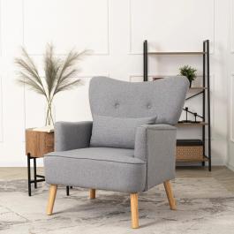 Кресло MEBEL ELITE BUNNY светло-серое, фото