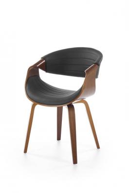 Крісло HALMAR K-544 Чорний / Горіх, фото