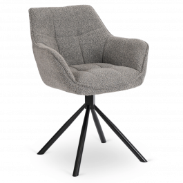 Крісло поворотне ELITE PEONY Сірий, фото
