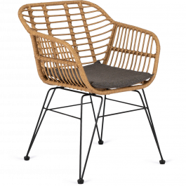 Кресло ELITE MUSA Натуральный / Серый, фото