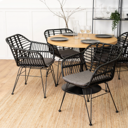 Кресло ELITE MUSA Черный/ Серый, фото