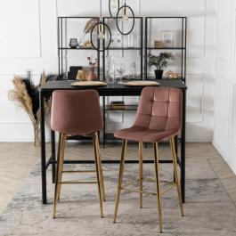 Барний стілець ELITE ARIEL Рожевий, фото