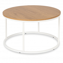 Журнальний стіл MEBEL ELITE ANN MAX Дуб / Білий, фото