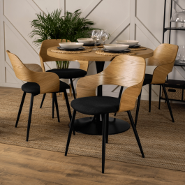 Крісло ELITE ORBI Дуб Золотий / Чорний, фото