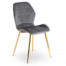 Стул MEBEL ELITE IRYS Серый/Золотой, фото