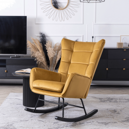 Крісло-гойдалка MEBEL ELITE JACKSON Карі, фото