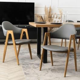 Кресло ELITE WILLY Экокожа Серый, фото