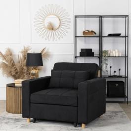 Кресло раскладное ELITE SOLOR черный, фото