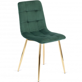Стілець MEBEL ELITE YORK Зелений / Золотий, фото