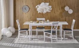 Стіл розкладний HALMAR NELSON білий, фото