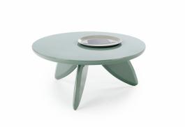 Журнальный стол круглый HALMAR SORAYA 2 Голубой, фото