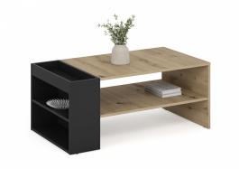 Журнальний стіл HALMAR MURCIA Дуб Артизан / Чорний, фото