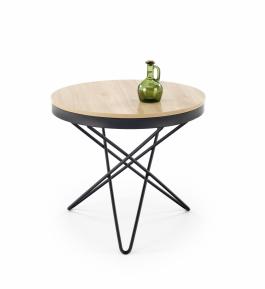 Журнальний стіл HALMAR LEILA Дерево / Чорний, фото