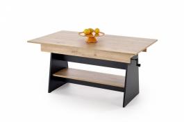 Журнальний стіл трансформер HALMAR ERIKA Дуб Артизан / Чорний, фото