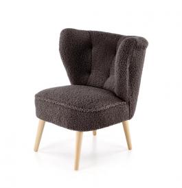 Крісло HALMAR MOCCA темно коричневий, фото