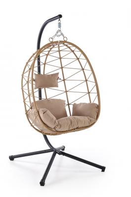 Садовые качели HALMAR SNAKE Натуральный / Бежевый, фото