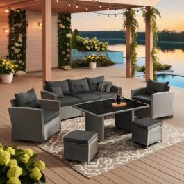 Садовий комплект ELITE COLORADO сірий, фото