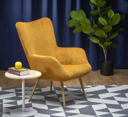 Крісло Halmar AMARO гірчичний, фото