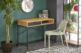 Письменный стол HALMAR B-50 Дерево / Черный, фото