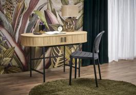 Письмовий стіл HALMAR B-51 Дерево / Чорний, фото