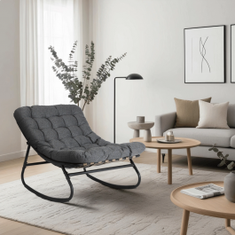 Крісло-гойдалка ELITE AURORA Сірий, фото