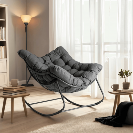 Крісло-гойдалка ELITE LAREDO Сірий, фото