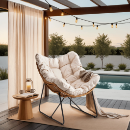 Кресло садовое ELITE FIN Бежевый, фото