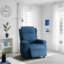 Крісло реклайнер ELITE SPENCER синій, фото