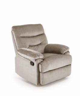 Крісло-реклайнер Halmar DRAGER бежевий, фото