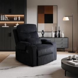 Крісло реклайнер Mebel Elite TORRES чорний, фото