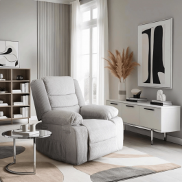 Кресло реклайнер MEBEL ELITE ARTURO Sztruksowy Серый, фото