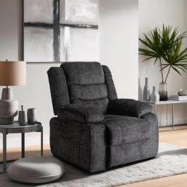 Крісло реклайнер MEBEL ELITE ARTURO Welurowy Чорний, фото