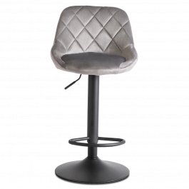 Барный стул MEBEL ELITE EDA Серый Welurowy, фото