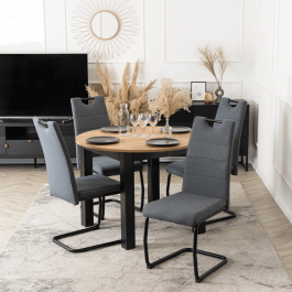 Крісло MEBEL ELITE LOPEZ Темно-сірий, фото