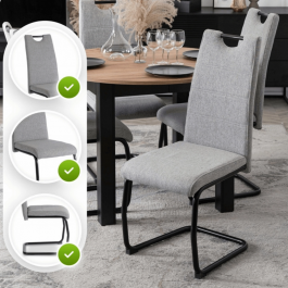 Крісло MEBEL ELITE LOPEZ Сірий, фото