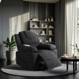 Крісло реклайнер MEBEL ELITE FENIX Чорний, фото