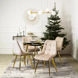 Стул MEBEL ELITE CARO БЕЖЕВЫЙ, фото