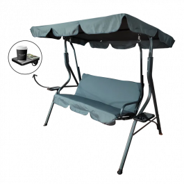 GARDEN LINE Садова гойдалка GARDEN LINE 170x110x153 см Антрацит *3088, фото