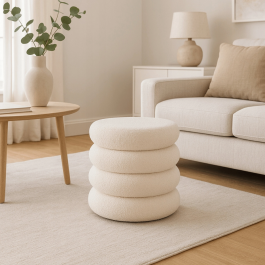 Пуф MEBEL ELITE ROSSA Кремовий, фото