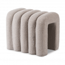 Пуф MEBEL ELITE PIKSEL Сірий, фото