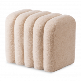 Пуф MEBEL ELITE KARBON Бежевий, фото